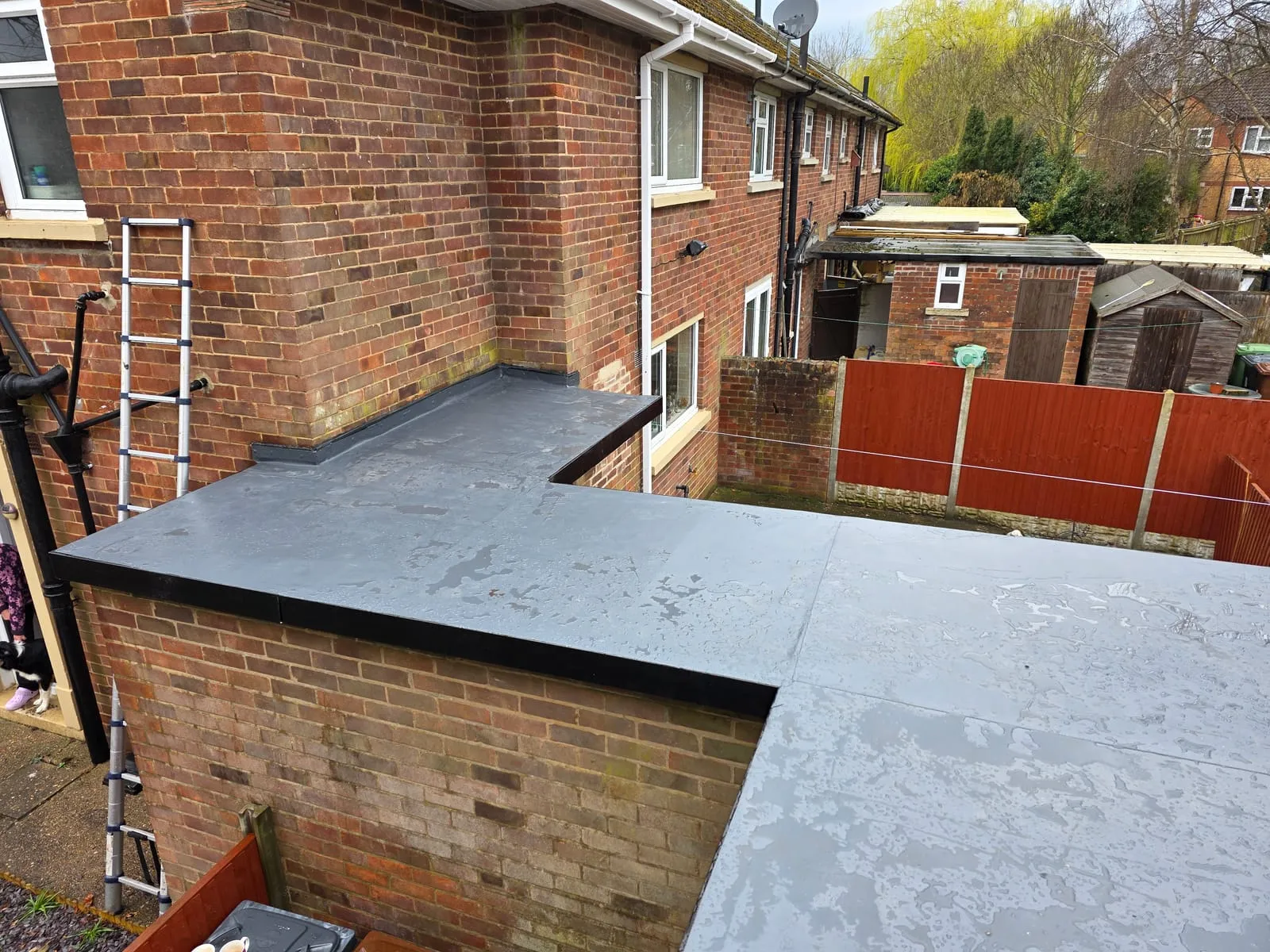 Site photo 4 of 4 from L-Shaped Extension Roof, Lincoln